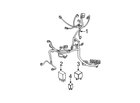 2001 Chrysler PT Cruiser Fuel Supply Relay-Mini Diagram for 4692079AB