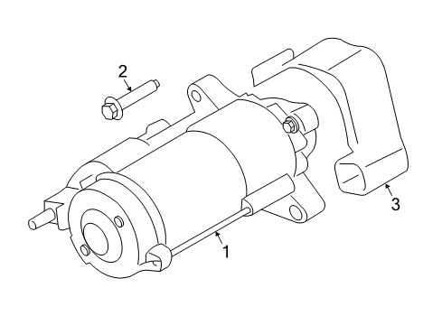 2021 Mini Cooper Starter STARTER Diagram for 12418580390