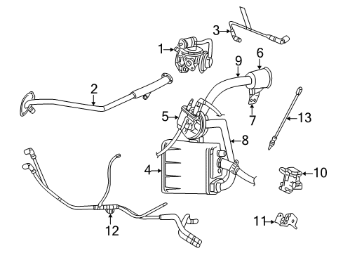 2001 Chrysler Sebring Emission Components Harness-Emission Control, Vacuum Diagram for 4669943AB