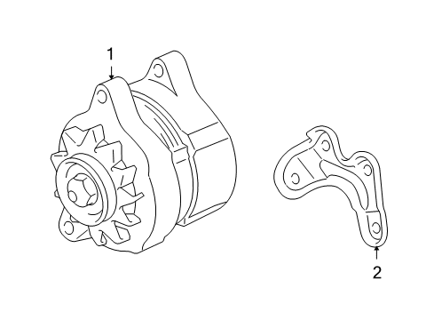 2008 Dodge Ram 3500 Alternator ALTERNATR-Engine Diagram for 4801475AA