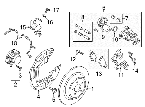 2017 Lincoln Continental Parking Brake Parking Brake Switch Diagram for GD9Z-2B623-AA