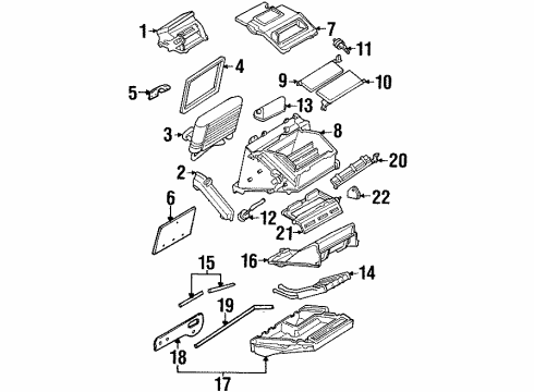 1997 Oldsmobile Cutlass Air Conditioner AC Hose Diagram for 10190636