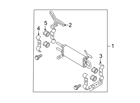 2003 Infiniti G35 Power Steering Oil Cooler Bracket-Tube Diagram for 49730-AM920