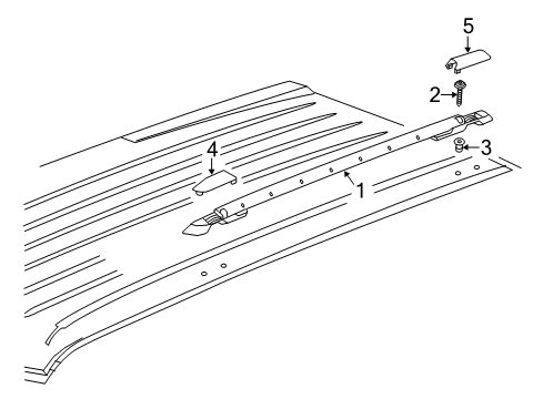 2008 Jeep Patriot Luggage Carrier Screw-Pan Head Diagram for 6508452AA