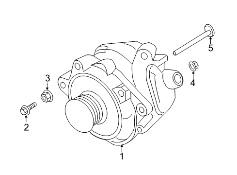 2017 Nissan Maxima Alternator Reman Alternator Assembly Diagram for 2310M-JA11BRW