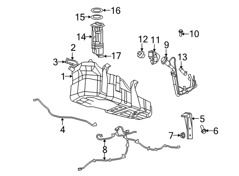 2008 Dodge Nitro Fuel Supply Tube-Fuel Supply Diagram for 52129203AC