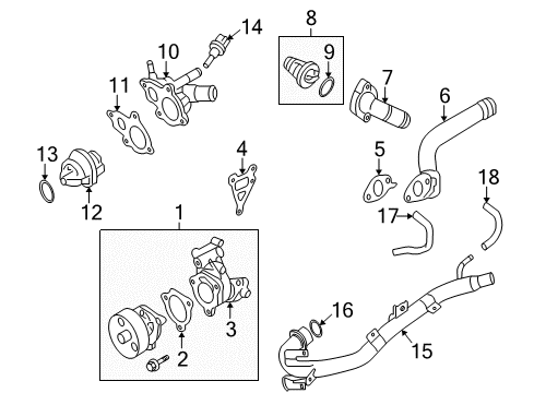 2010 Nissan Altima Powertrain Control Engine Control Module Diagram for 23710-ZX11A