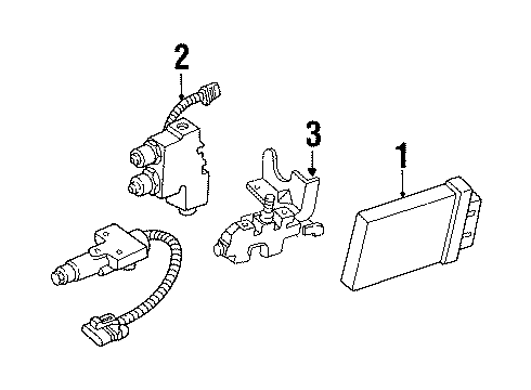 1992 GMC C2500 Hydraulic System Valve Asm-Brake Combination And Bracket Diagram for 15633165