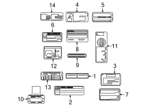 2007 Toyota Yaris Information Labels Vacuum Diagram Diagram for 17792-21070