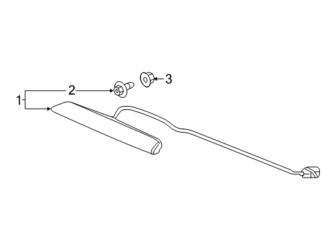 2019 Honda HR-V High Mount Lamps Light Assy. Diagram for 34270-T7A-H01