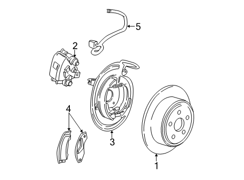 2004 Ford Explorer Sport Trac Rear Brakes Flex Hose Diagram for 3L2Z-2282-CA