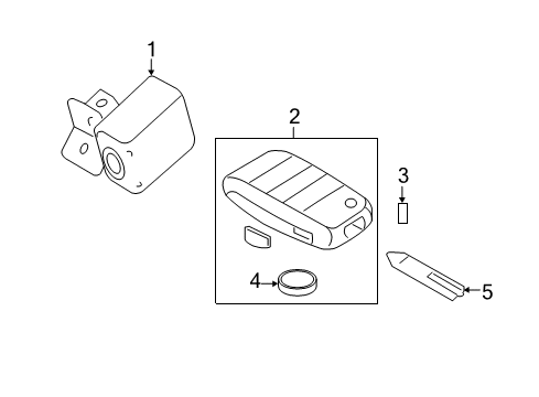 2022 Kia Rio Electrical Components Module Assembly-Automatic TRANSAXLE Key Diagram for 95850H9000