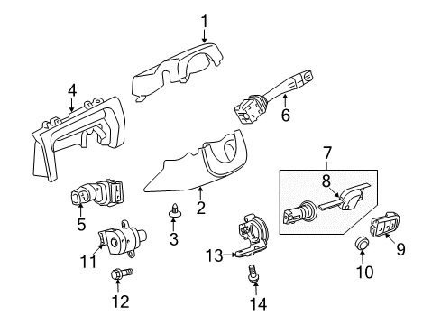 2009 Pontiac G8 Switches Transmitter Diagram for 92237316