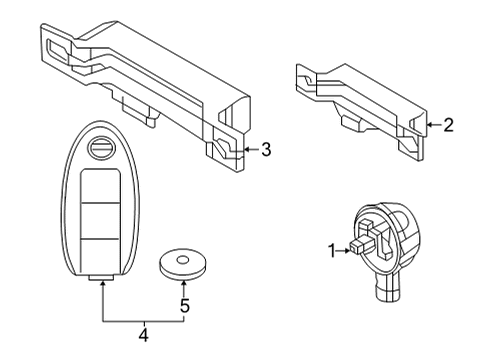 2021 Nissan Sentra Keyless Entry Components Buzzer Assy Diagram for 25641-6CA0A