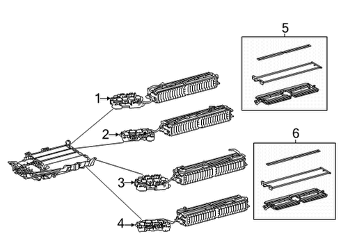 2022 Lexus NX350 Battery STACK SUB-ASSY, EV S Diagram for G9508-49376