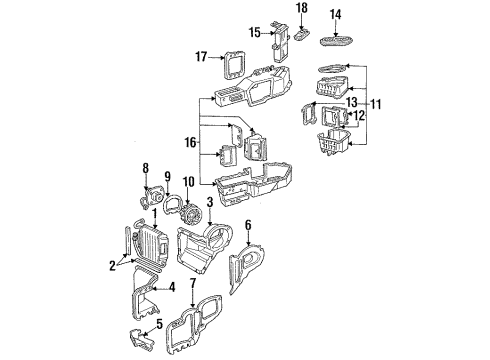 1993 Mercury Grand Marquis Air Conditioner AC Hose Diagram for F3VY19867A