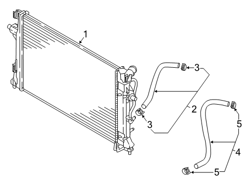 2019 Hyundai Elantra GT Trans Oil Cooler Hose Assembly-Oil Cooling Diagram for 25420-F2100