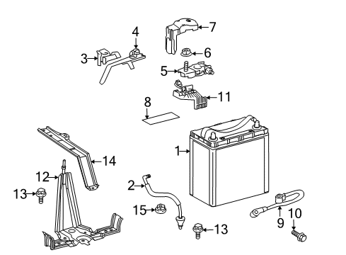 2011 Toyota Prius Automatic Temperature Controls Vent Hose Diagram for 28885-37010