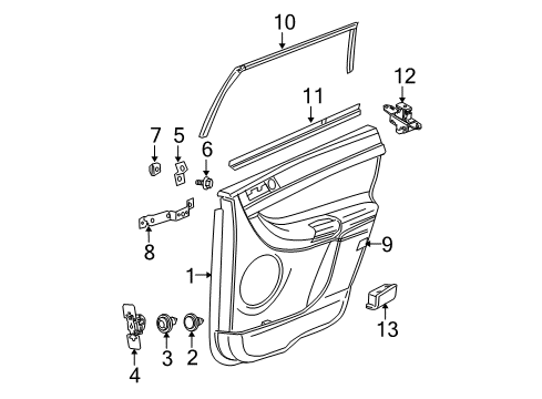2004 Chrysler Pacifica Interior Trim - Rear Door Switch-Power Window Diagram for 4685984AA