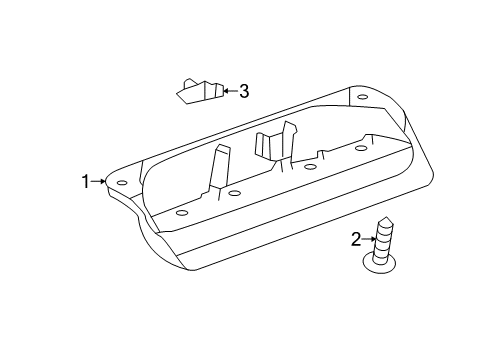 2020 Chevrolet Sonic High Mount Lamps High Mount Lamp Diagram for 96830999