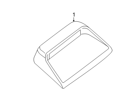 2017 Nissan Maxima High Mount Lamps STOIP Lamp Assembly-High Mounting Diagram for 26590-4RA0A