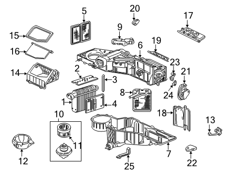 2002 GMC Sierra 3500 Air Conditioner Drier Diagram for 19130065