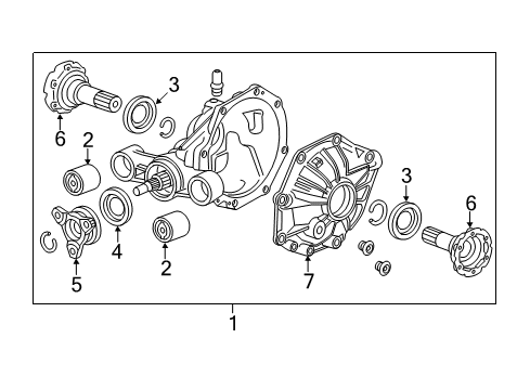 2017 Chevrolet Camaro Axle & Differential - Rear Differential Assembly Diagram for 84637768