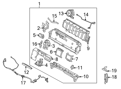 2010 Mercury Milan Battery Positive Cable Diagram for BE5Z-14300-B
