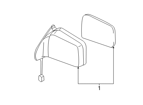 1998 Nissan Frontier Outside Mirrors Mirror-Door LH Diagram for 96302-ZD000