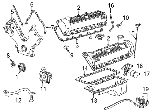 2002 Lincoln Blackwood Powertrain Control Tube Assembly Diagram for XL1Z-6754-BA