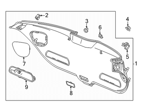 2022 Honda Civic Interior Trim - Lift Gate Screw, Tapping (5X16) Diagram for 93903-253G0