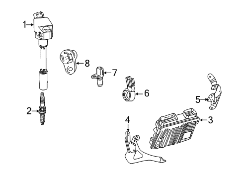 2019 Toyota Camry Ignition System ECM Diagram for 89661-0X570