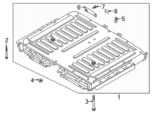 2022 Ford Escape Battery Battery Bolt Diagram for -W720360-S450B