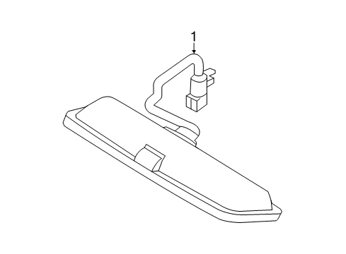 2016 Ford Explorer High Mount Lamps High Mount Lamp Diagram for FB5Z-13A613-A