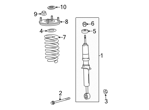 2019 Toyota Tundra Struts & Components - Front Spring Diagram for 48131-0C661