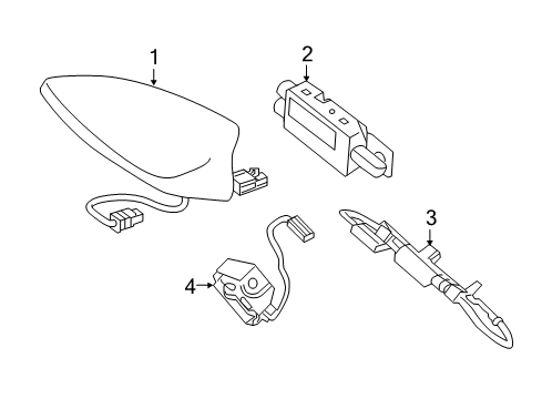 2017 Chevrolet Camaro Antenna & Radio Radio Diagram for 84361162