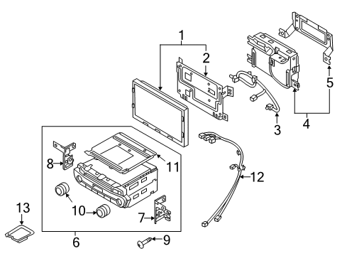 2016 Kia K900 Navigation System Cable Assembly-LVDS Diagram for 965913TAA0