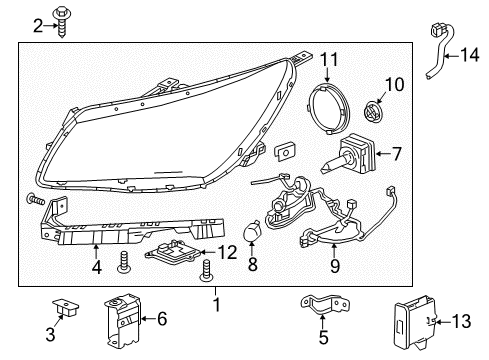 2016 Buick LaCrosse Headlamps Control Module Diagram for 90922663