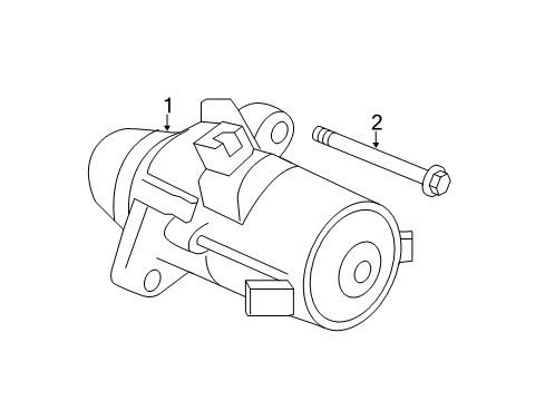 2014 Acura ILX Starter Starter Motor Assembly (Sm-74006) (Mitsuba) Diagram for 31200-RW0-014