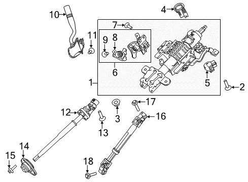 2016 Ford F-150 Gear Shift Control - AT Shift Control Cable Diagram for FL3Z-7E395-F