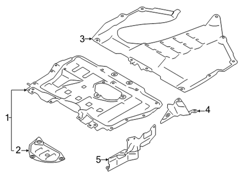 2022 Toyota GR86 Splash Shields Cover Extension Diagram for SU003-09172