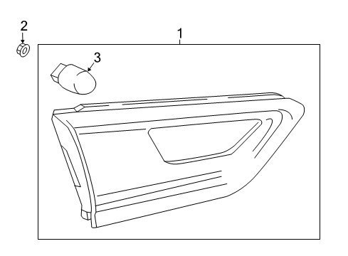 2020 Chevrolet Malibu Bulbs Back Up Lamp Assembly Diagram for 84595946