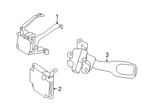 2018 Lexus ES300h Cruise Control System Computer Assy, Driving Support Diagram for 88150-06012