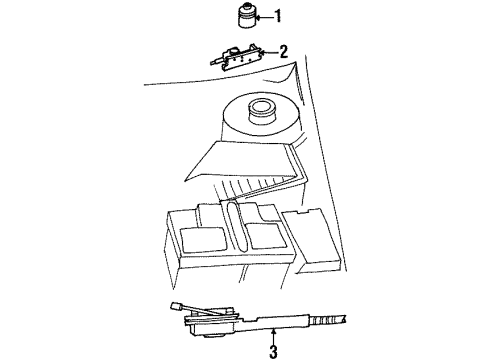 2001 Mercury Cougar Cruise Control System Cruise Servo Diagram for 1S8Z9C735AA