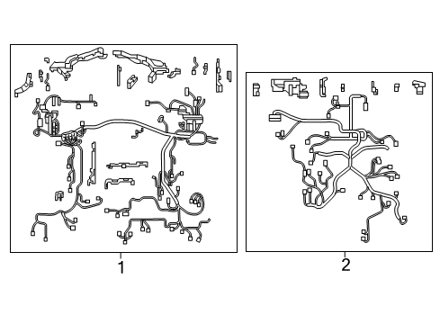 2021 Lexus LS500h Wiring Harness Wire, Engine Diagram for 82121-50710