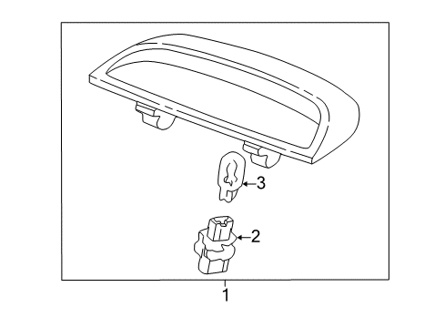 2007 Acura TSX Bulbs Lamp Unit (Light Cream Ivory) Diagram for 34271-SDA-A01ZE