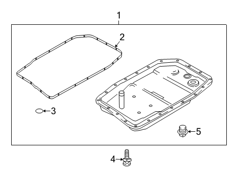 2010 BMW Z4 Transmission Transmission Oil Pan With Filter Repair Set Diagram for 24152333907