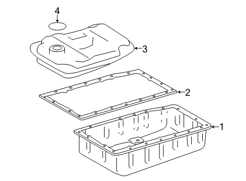 2019 Toyota Tundra Case & Related Parts Automatic Transmission 3Way Solenoid Assembly Diagram for 35240-50040