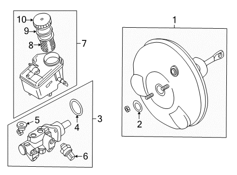 1999 BMW 323i Stability Control Brake Master Cylinder Diagram for 34316750642