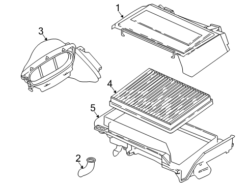 2001 BMW 530i Blower Motor & Fan Water Outlet Valve Diagram for 64118368356